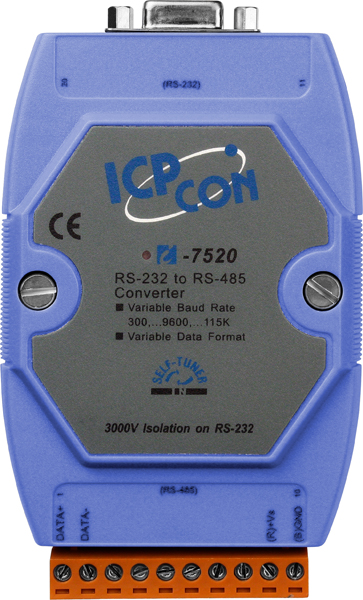 I-7520 CR » RS-232 to RS-485 Converter