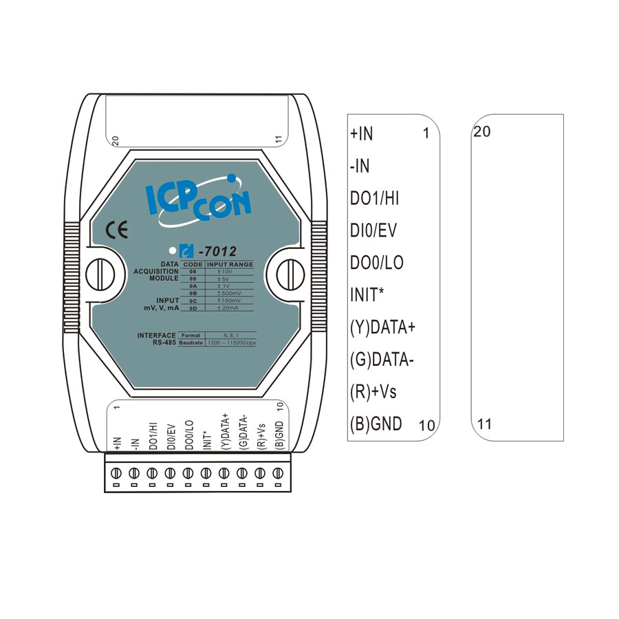 I-7012 CR » DCON I/O Module